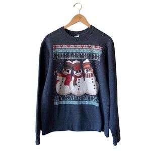 Ugly Christmas Sweatshirt “Chillin With My Snowmies” | Women’s Size Medium